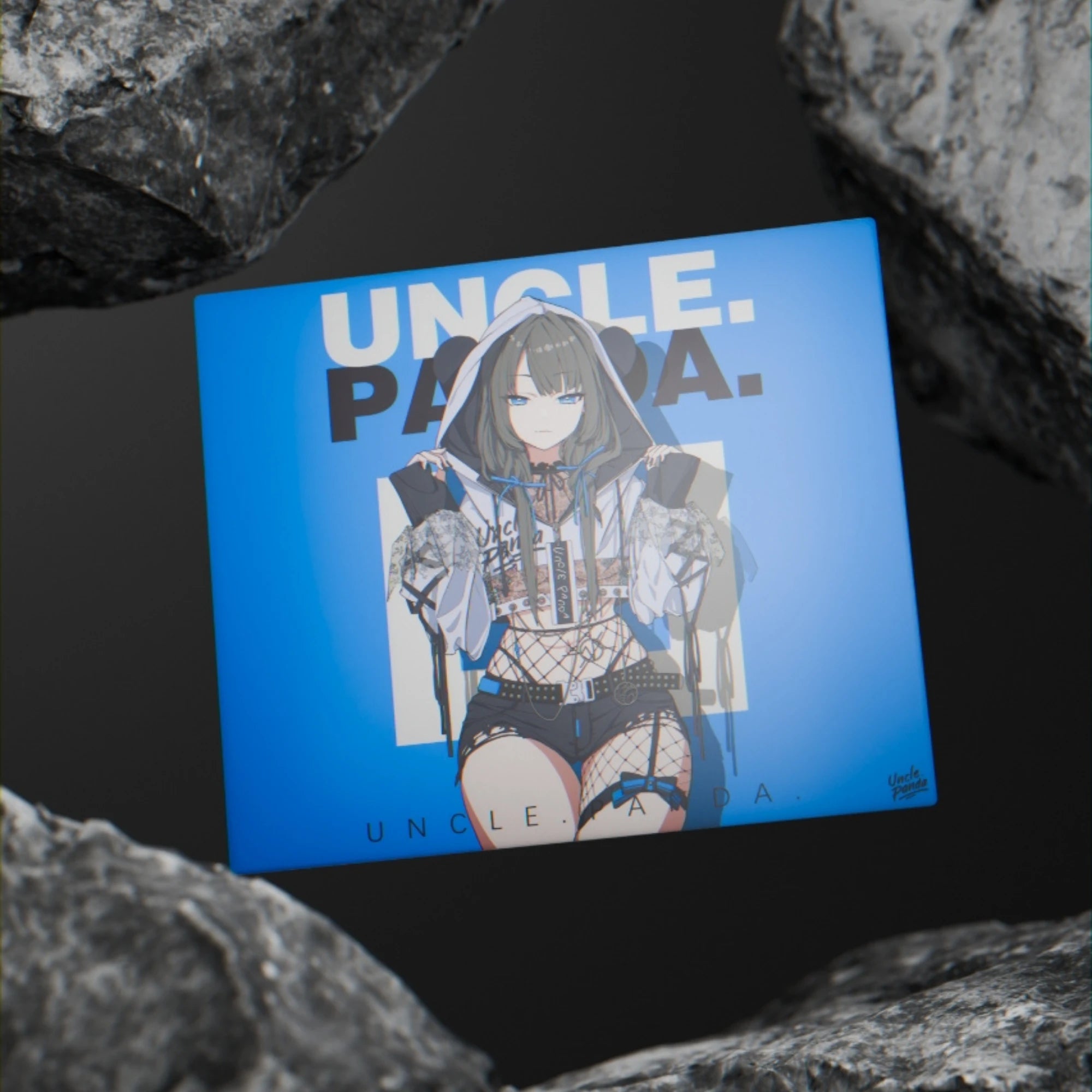 Uncle Panda Blue Glass Mousepad – Toronto KeyboardMan