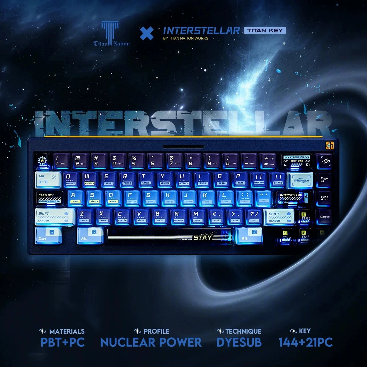 Titan Nation Interstellar Keycap Set