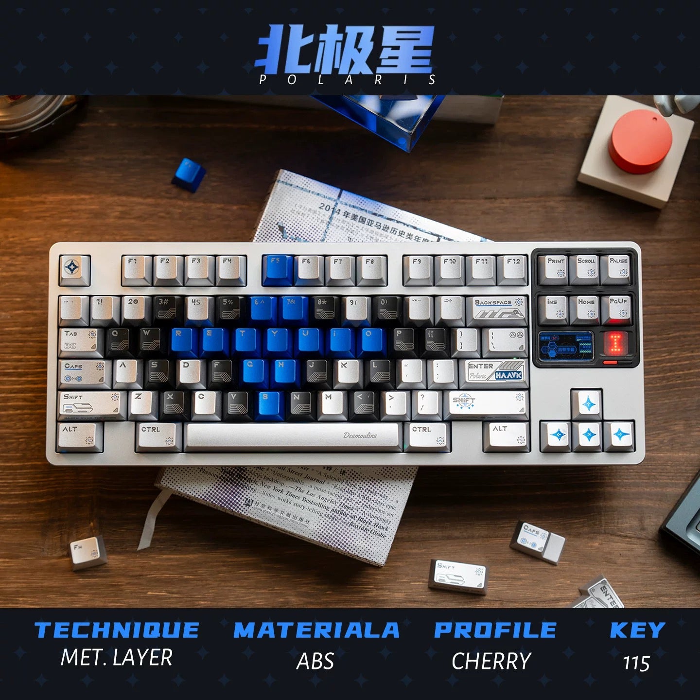 Polaris Metallic Painting Keycap Set