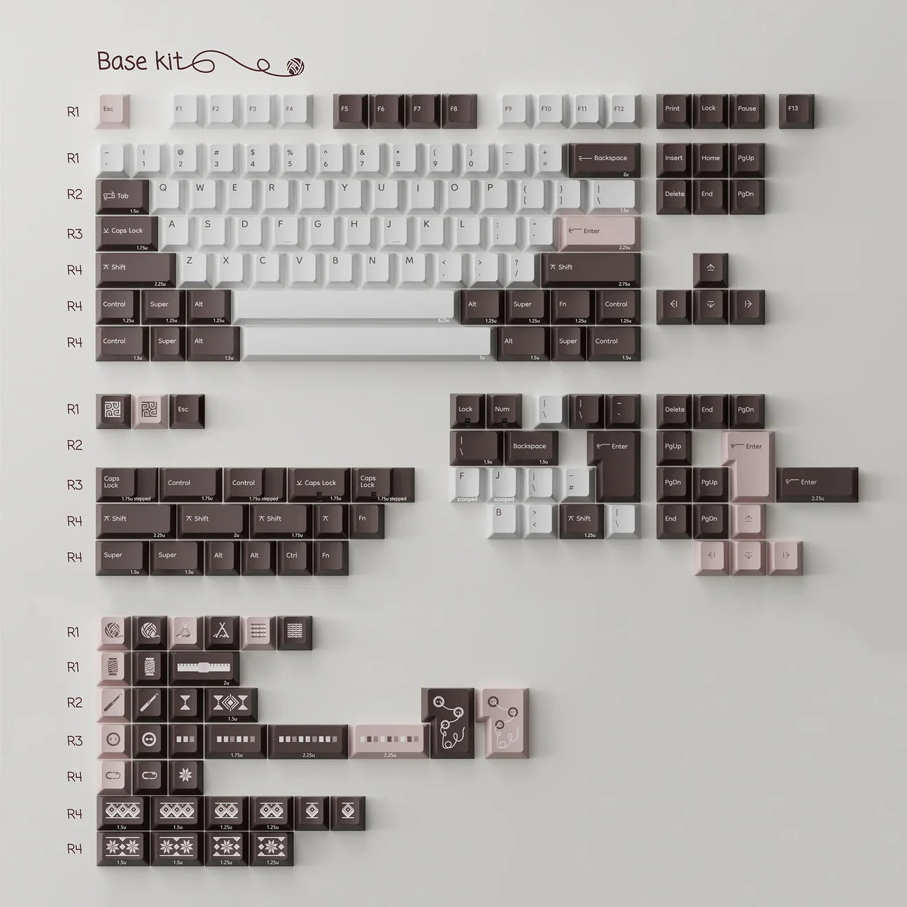 PBTfans Fair Isle Keycaps