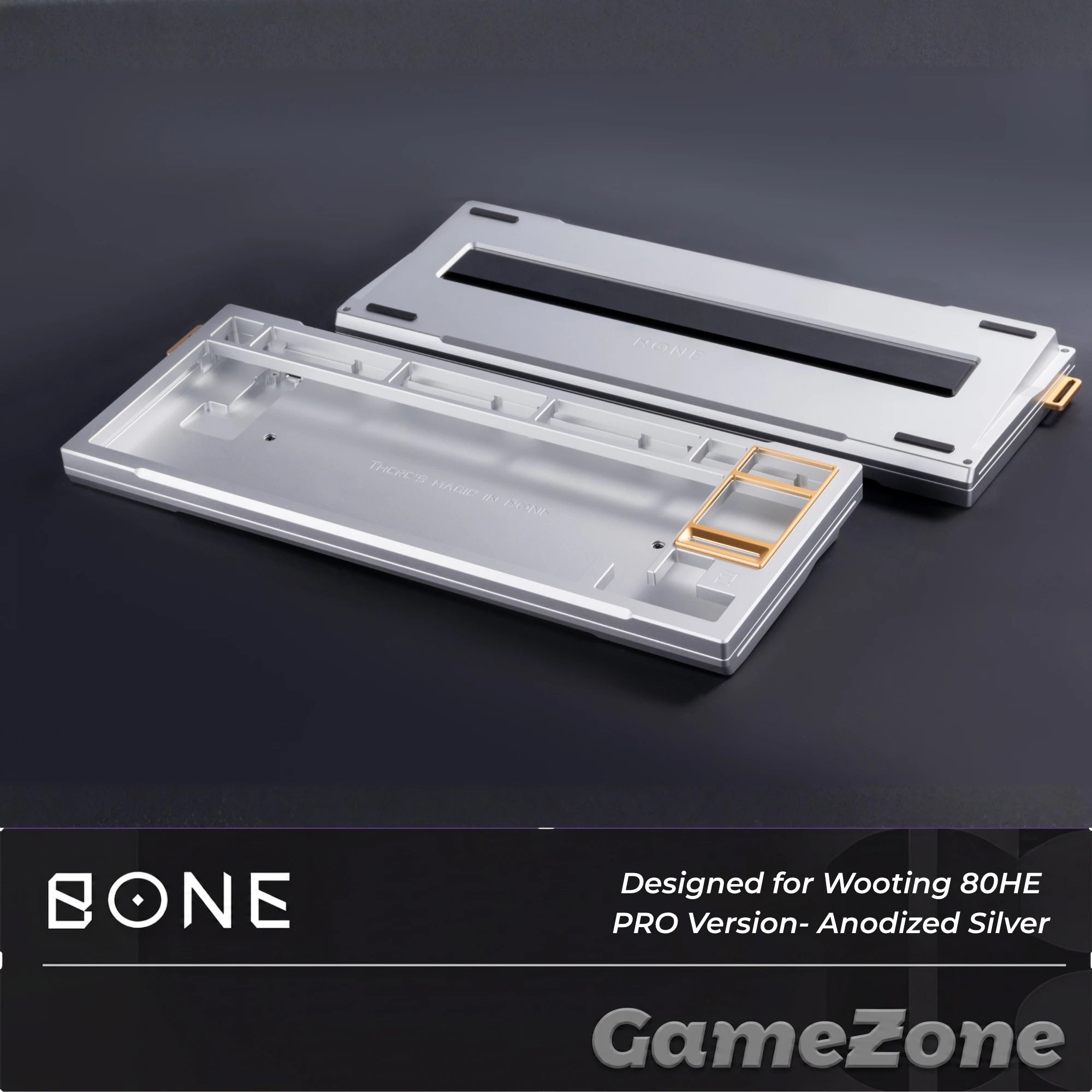 Bone80 Wooting 80He case Silver