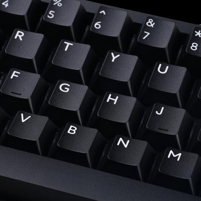 PBTfans WOB White on Black Keycap Set