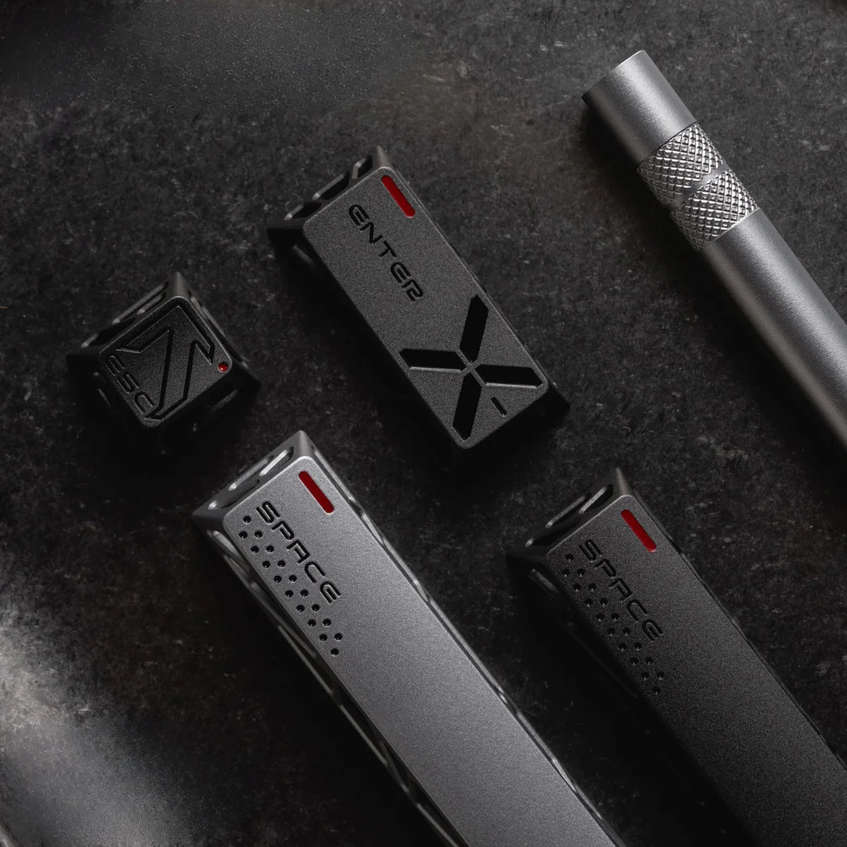 Frontier Metal Hollow Star Artisan Keycap Set