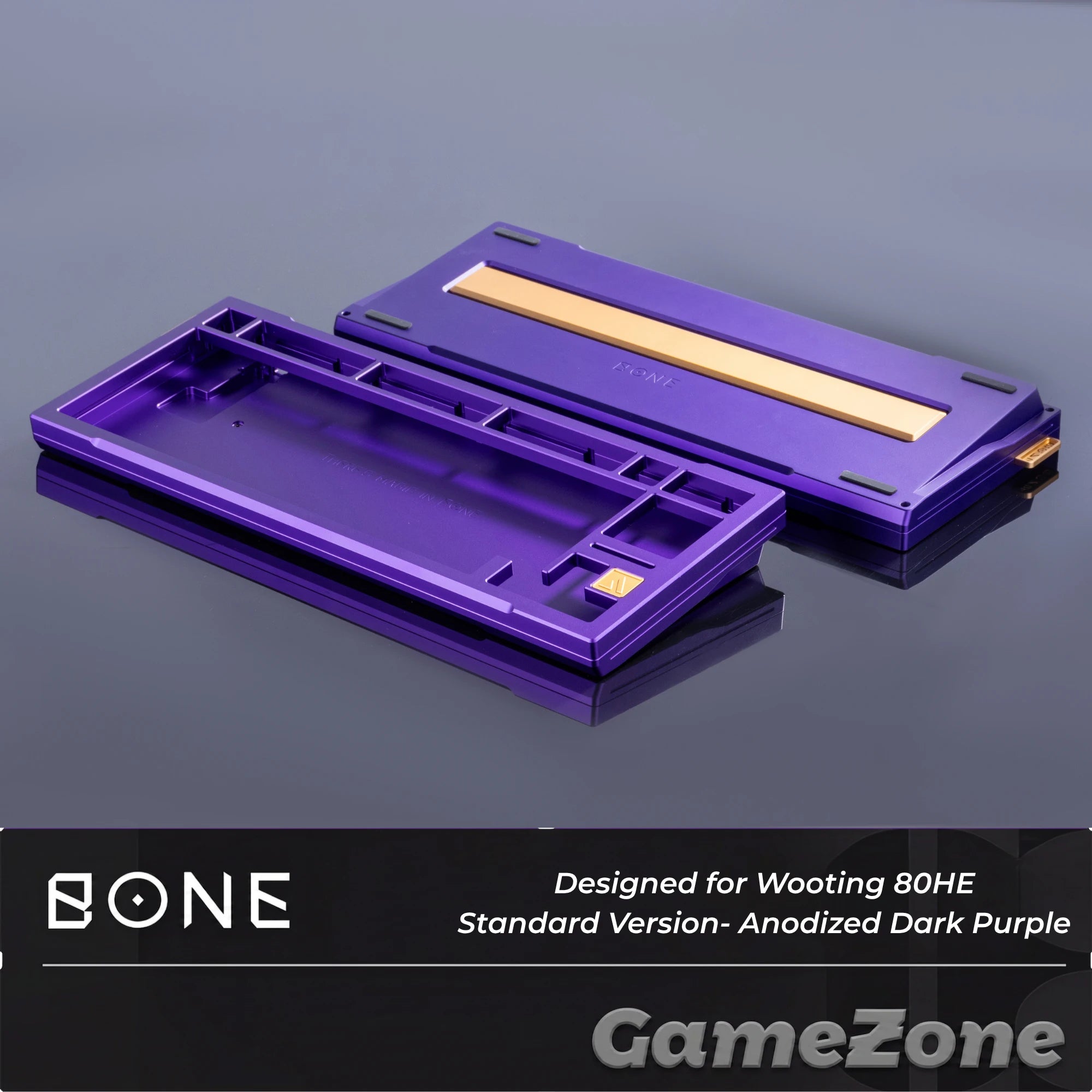 Bone80 Wooting 80He case Dark Purple