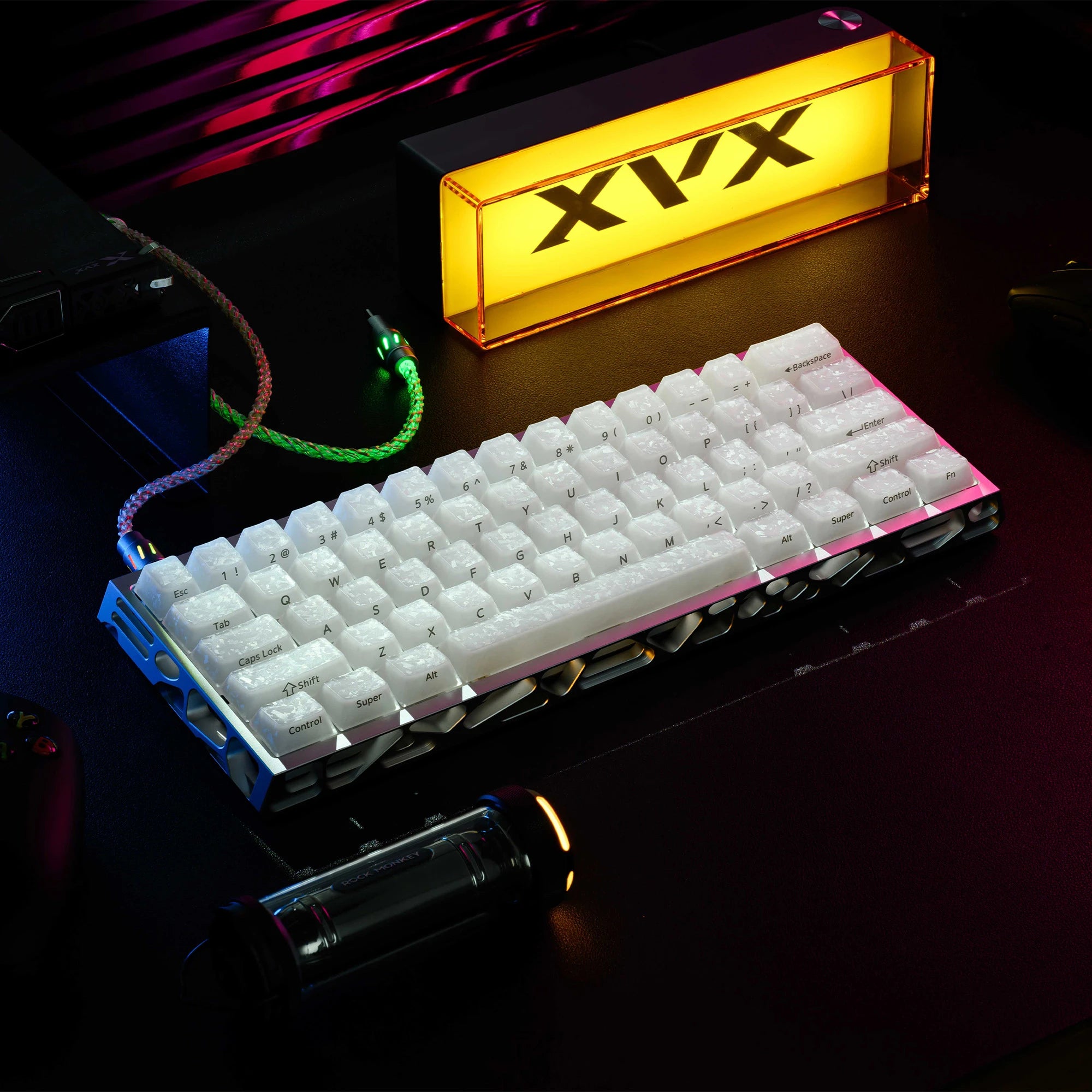 XVX Forged Carbon Fibre Jelly Translucent Keycaps