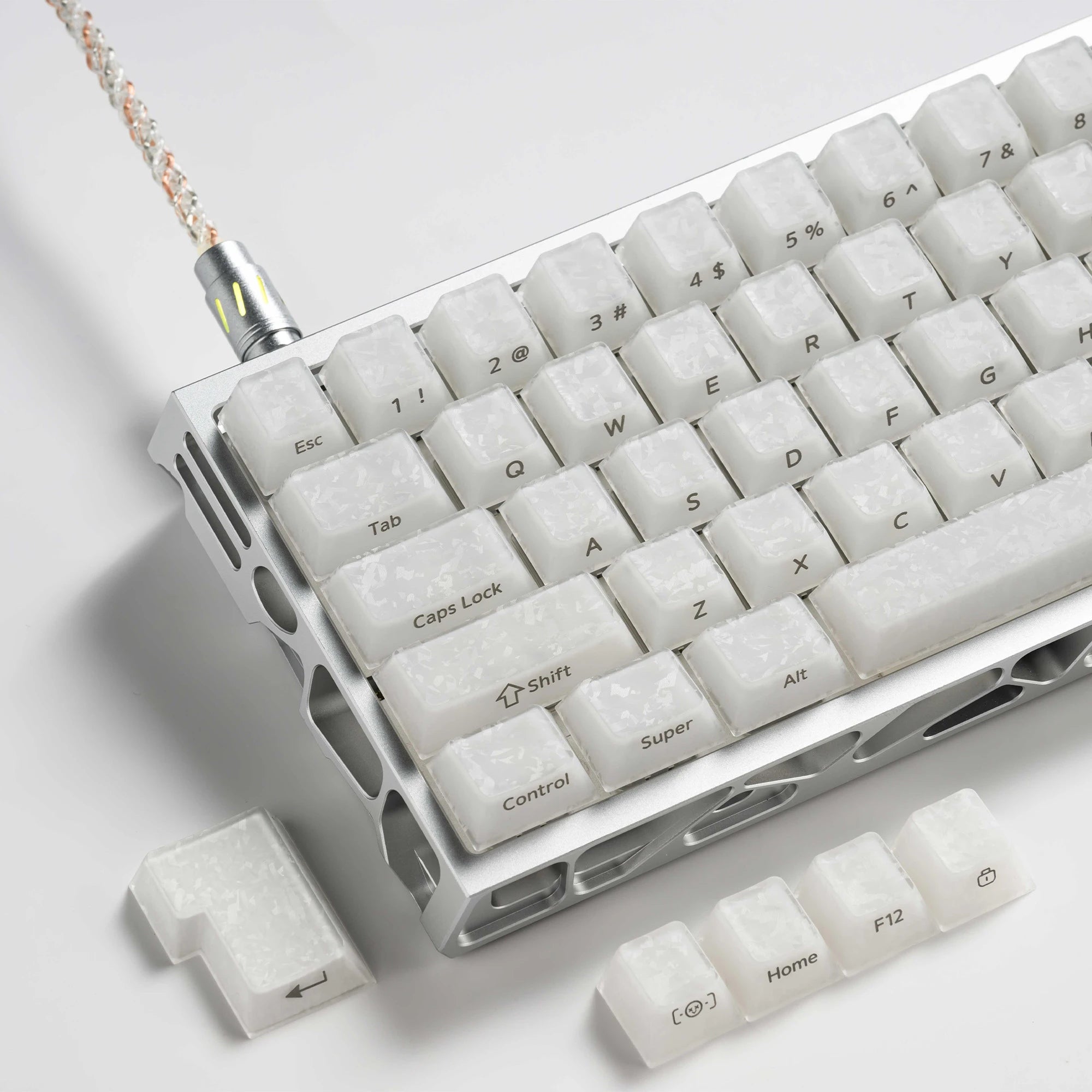 XVX Forged Carbon Fibre Jelly Translucent Keycaps