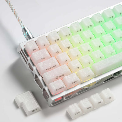 XVX Forged Carbon Fibre Jelly Translucent Keycaps