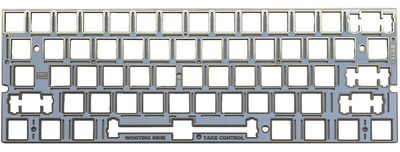 Wooting 60 White Gold Fr4 plate- Toronto KeyboardMan