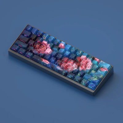 Oil Painting Rose custom Keycaps