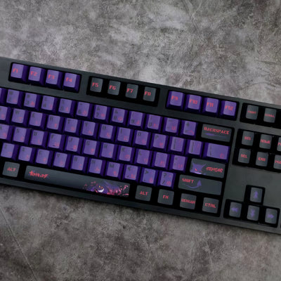 Gengar Pokemon PBT Keycaps Set