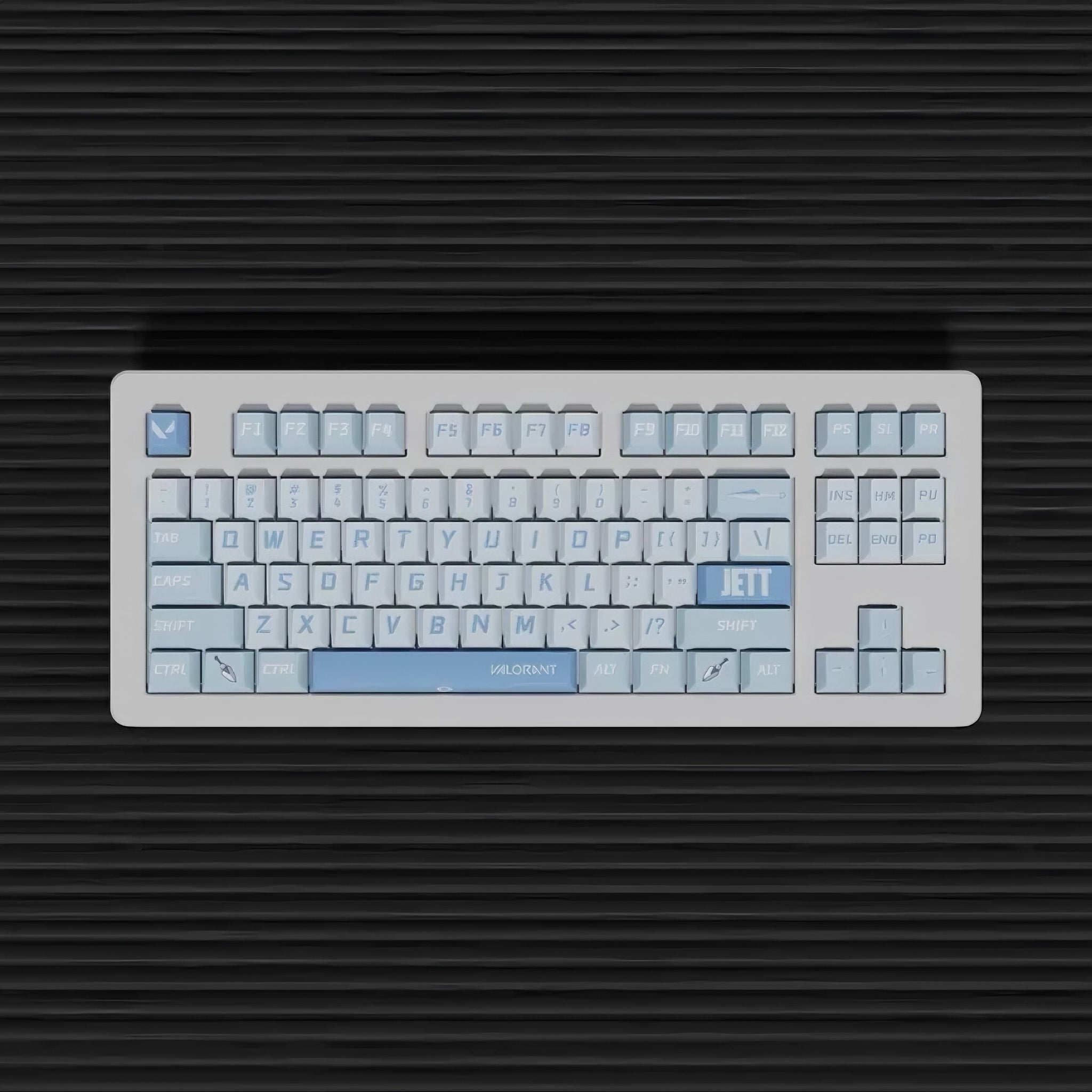 Valorant Jett theme PBT Cherry profile Keycaps