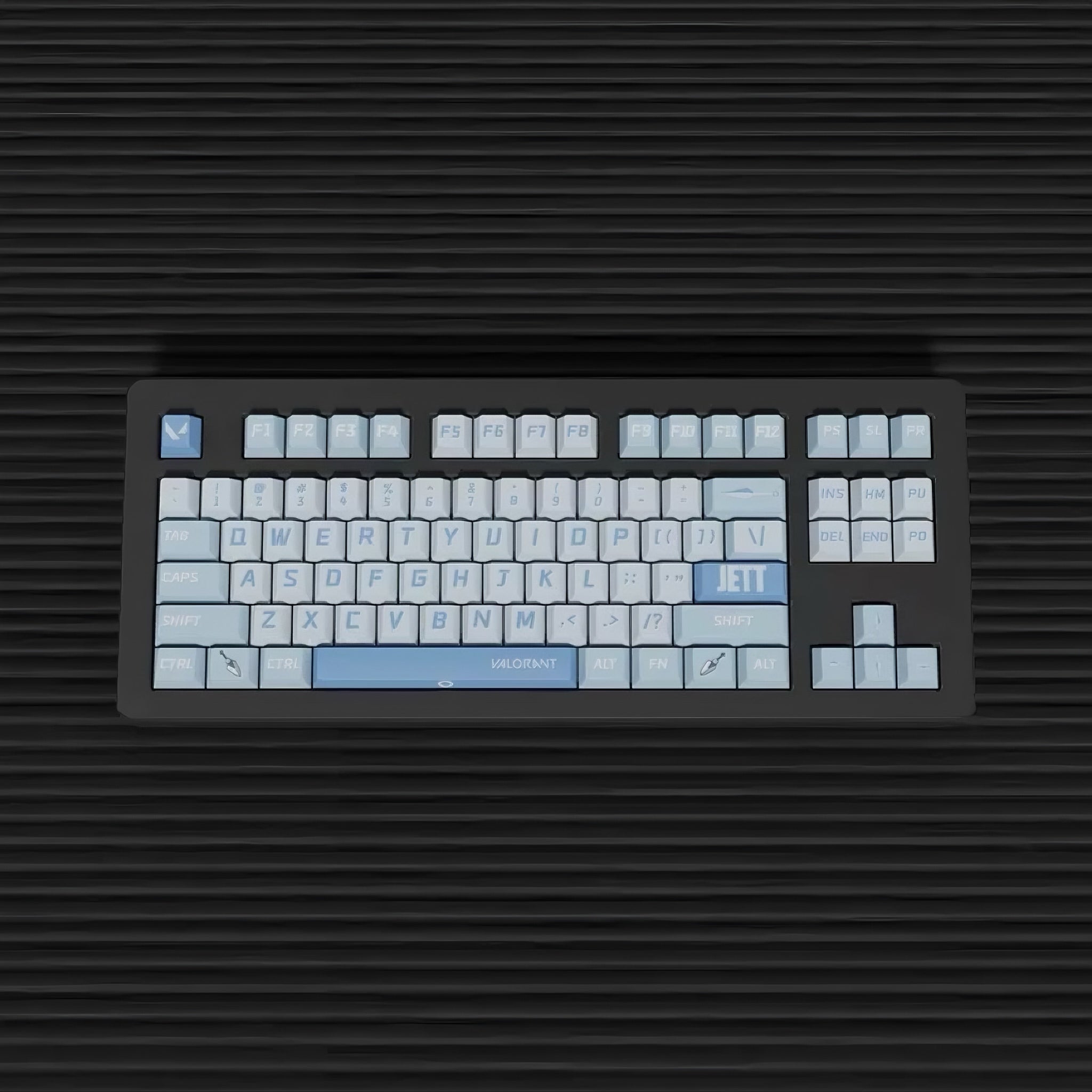 Valorant Jett theme PBT Cherry profile Keycaps