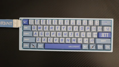 Valorant Jett theme PBT Cherry profile Keycaps