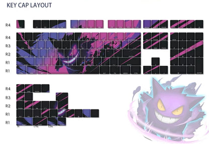 Pokemon Gengar PBT Keycaps