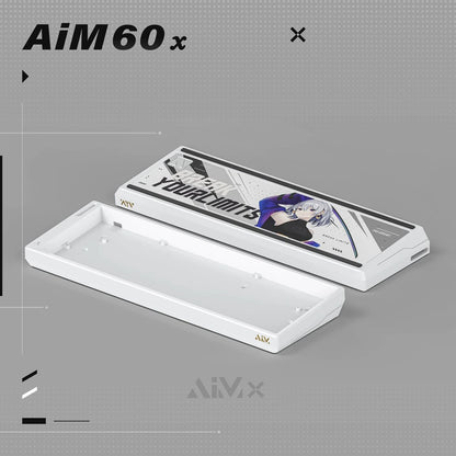 Aimx Alu Case for Wooting 60HE White