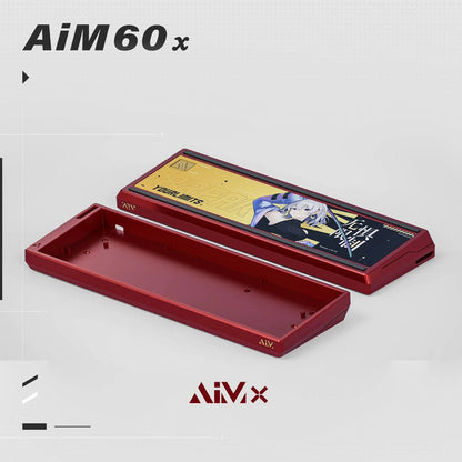 Aimx Alu Case for Wooting 60HE Red