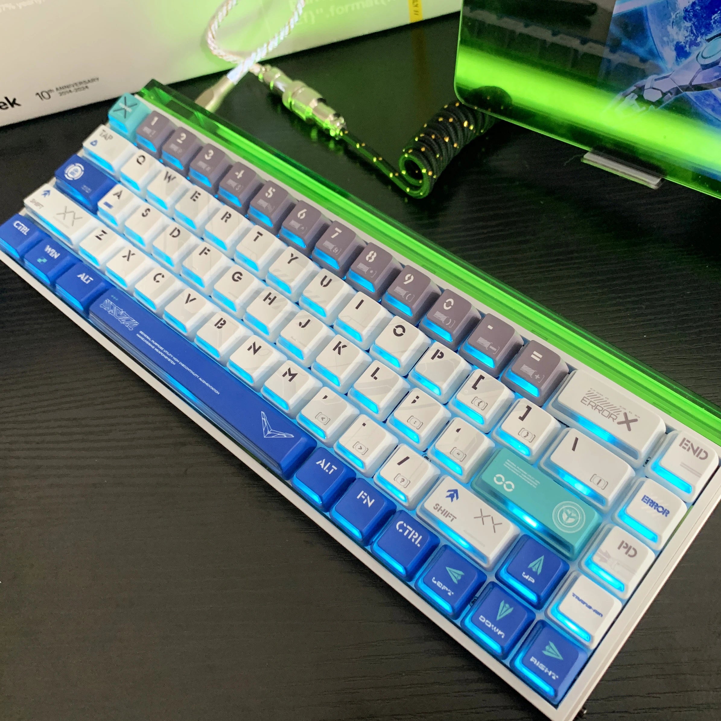 Gundam Exia Nuclear Power Profile Keycap Set