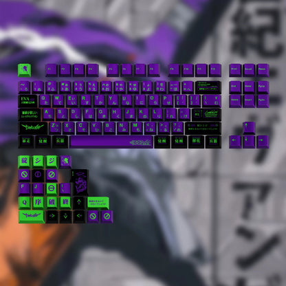 Eva-01 Metallic Coating Keycap Set