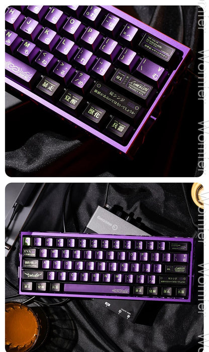 Eva-01 Metallic Coating Keycap Set