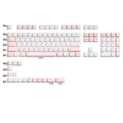 XVX Tea Time Ceramic Keycaps Layout