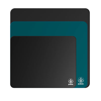 Pulsar eS Hyperion Pro gaming mousepad — stacked colorways with Pulsar Hyperion Pro logo and eS series branding