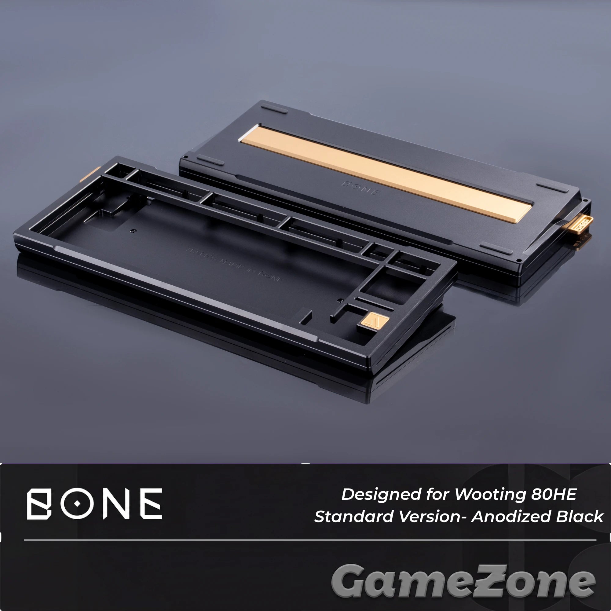 KeyboardMan X GameZone Bone 80 铝壳适配Wooting 80