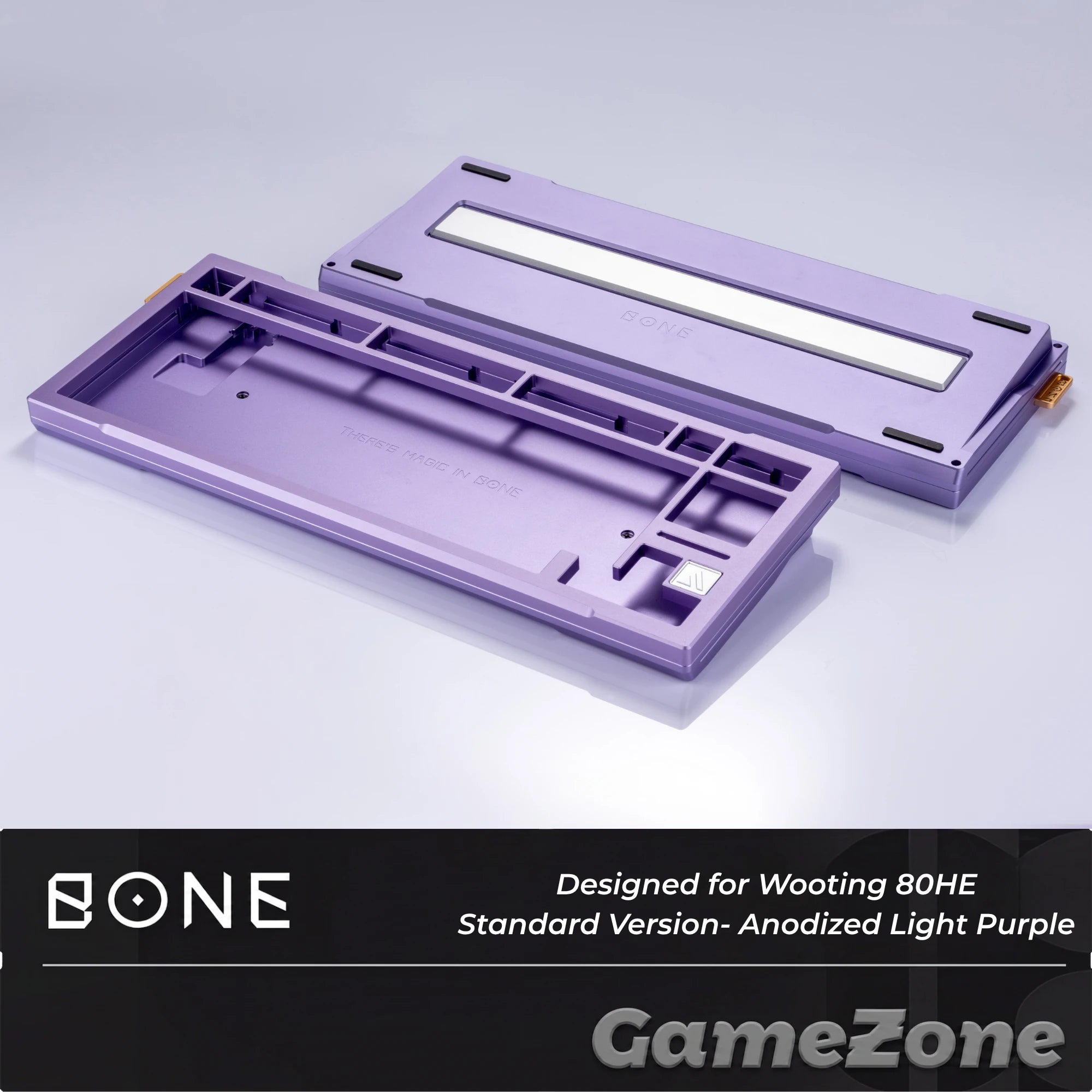 KeyboardMan X GameZone Bone 80 铝壳适配Wooting 80