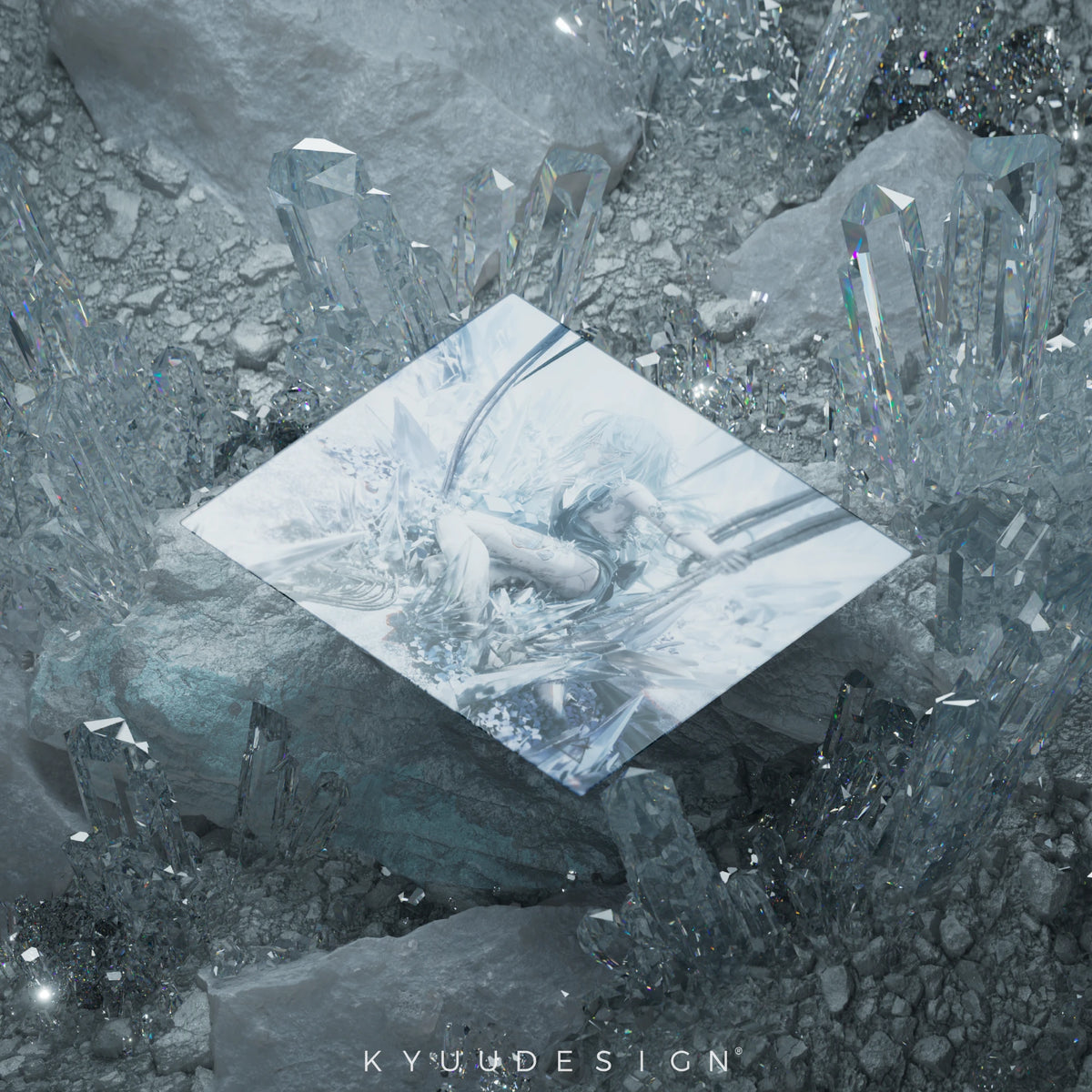 KYUU Design Prism Glass Mousepad