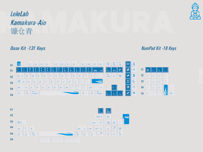 Lelelab Kamakura-Aoi Keycap Set