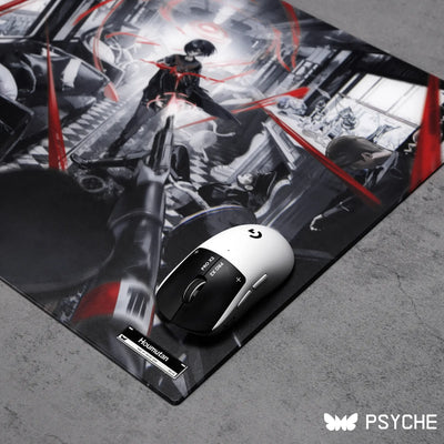 PSYCHE GEAR SPD-01 BLAZE Glass Mousepad