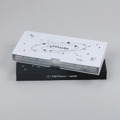 PBTfans WOB White on Black Keycap Set
