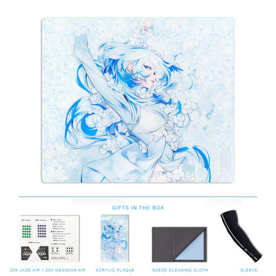 Xraypad NOD Glass Mousepad packing content