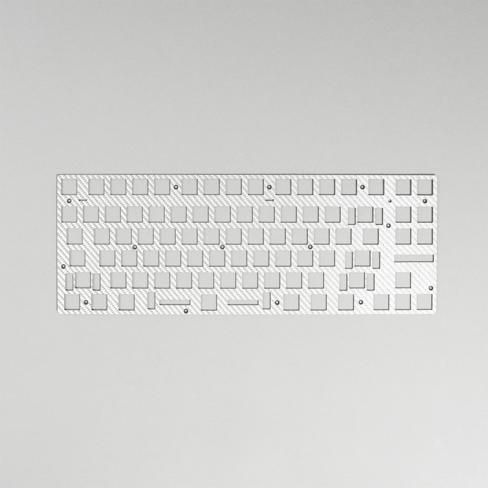 Wooting 80HE Modding Kit Silver Carbon Fibre