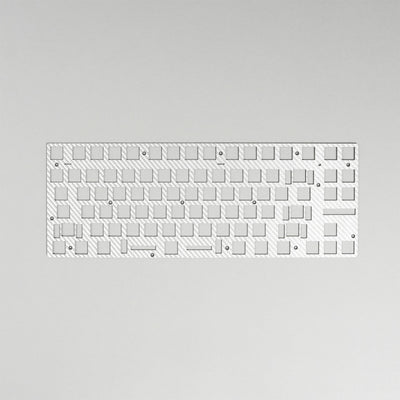 Wooting 80HE Modding Kit Silver Carbon Fibre