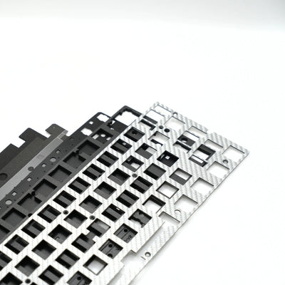 Wooting V2 Modding Kit Silver Carbon Fibre