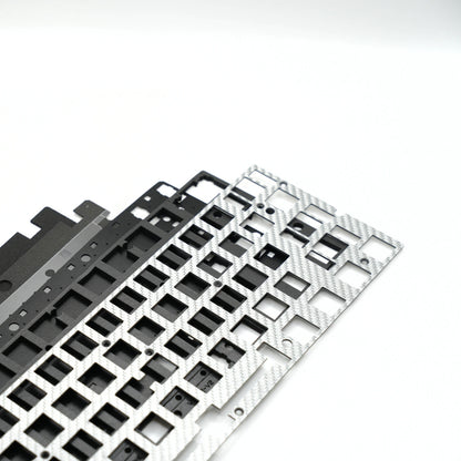 Wooting V2 Modding Kit Silver Carbon Fibre