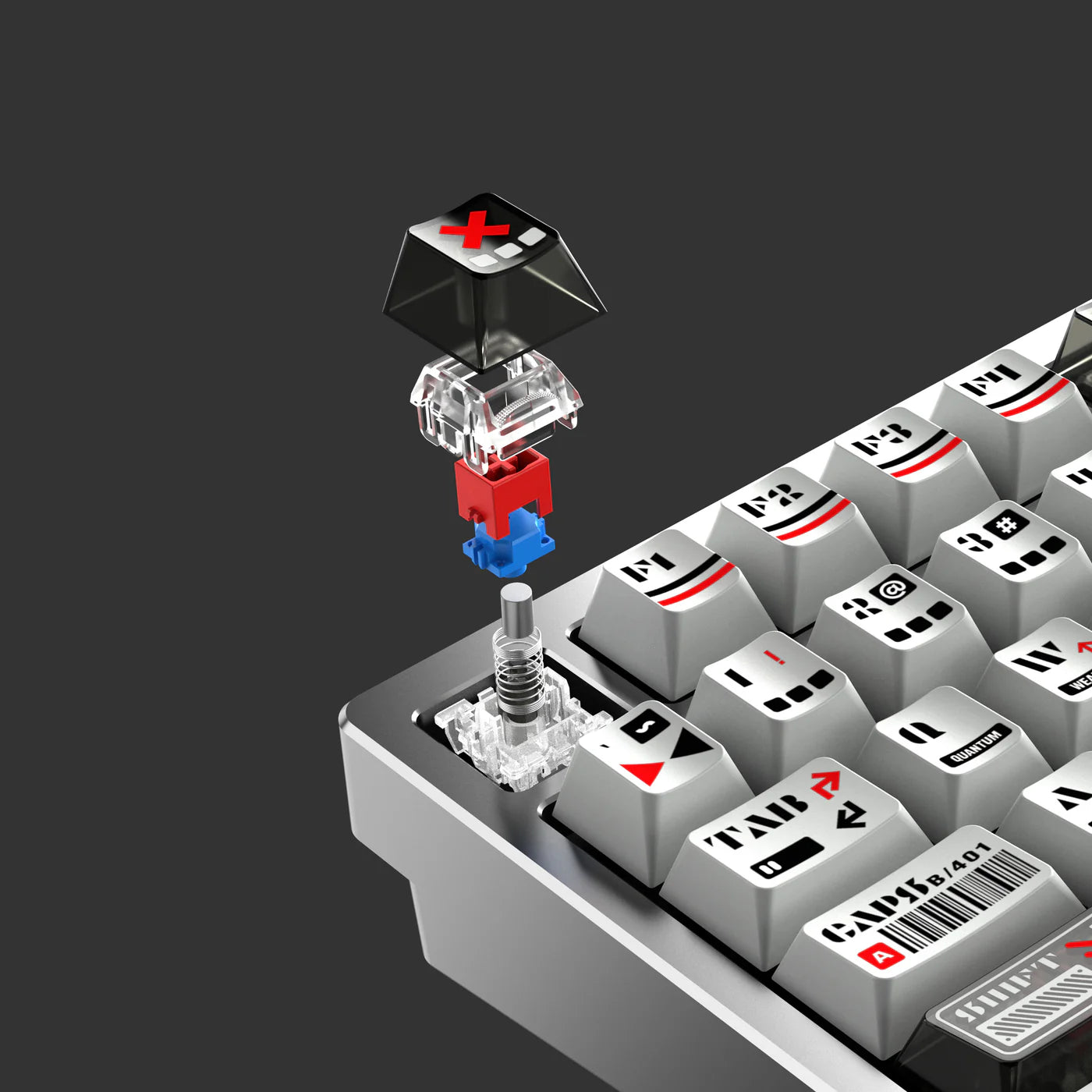 WOBKEY Rainy75 HE lite グレー WOBKEY Rainy 75 rt pro gray