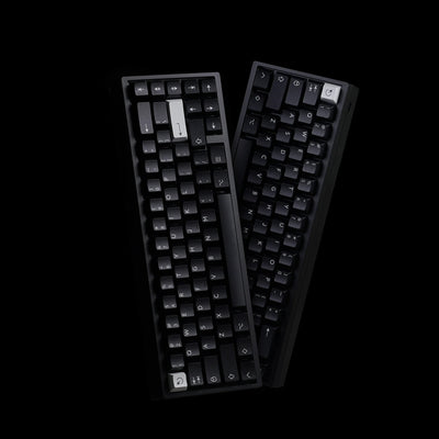 PBTfans WOB White on Black Keycap Set
