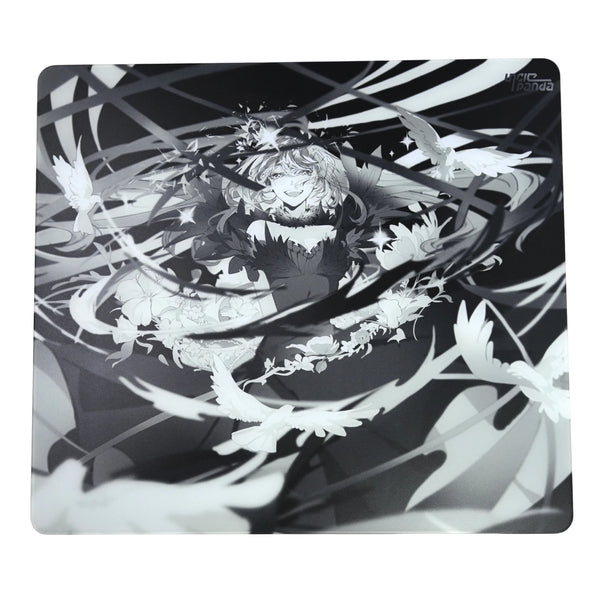 Uncle Panda Feather-Free Glass Mousepad