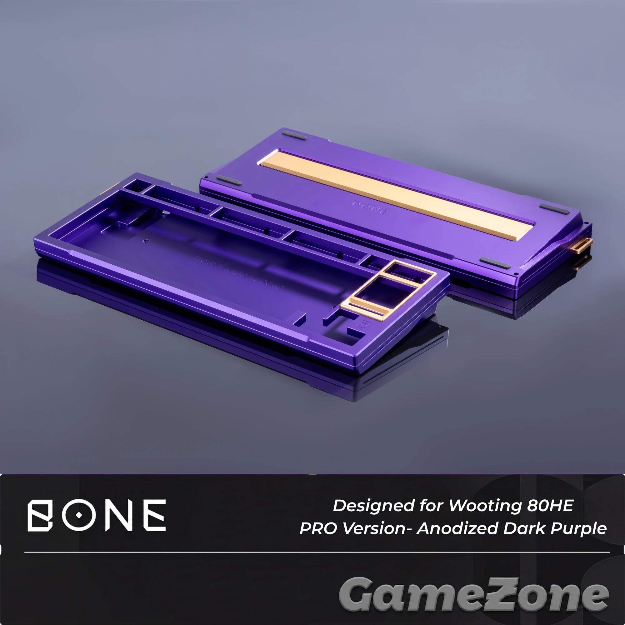 Bone80 Wooting 80He case Dark Purple
