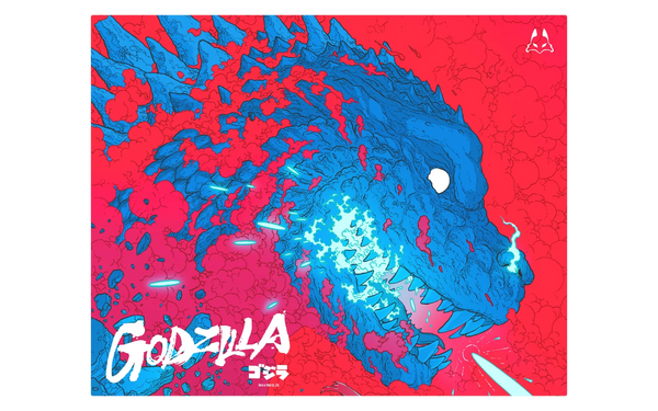 GODZILLA LUNAR Glass Mousepad