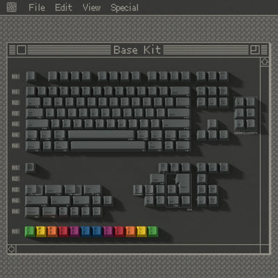 PBTfans 1984 Dark Keycap Set- Base