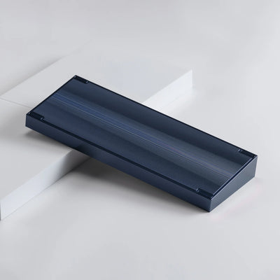 Raw Anodized Dark Blue with Texture