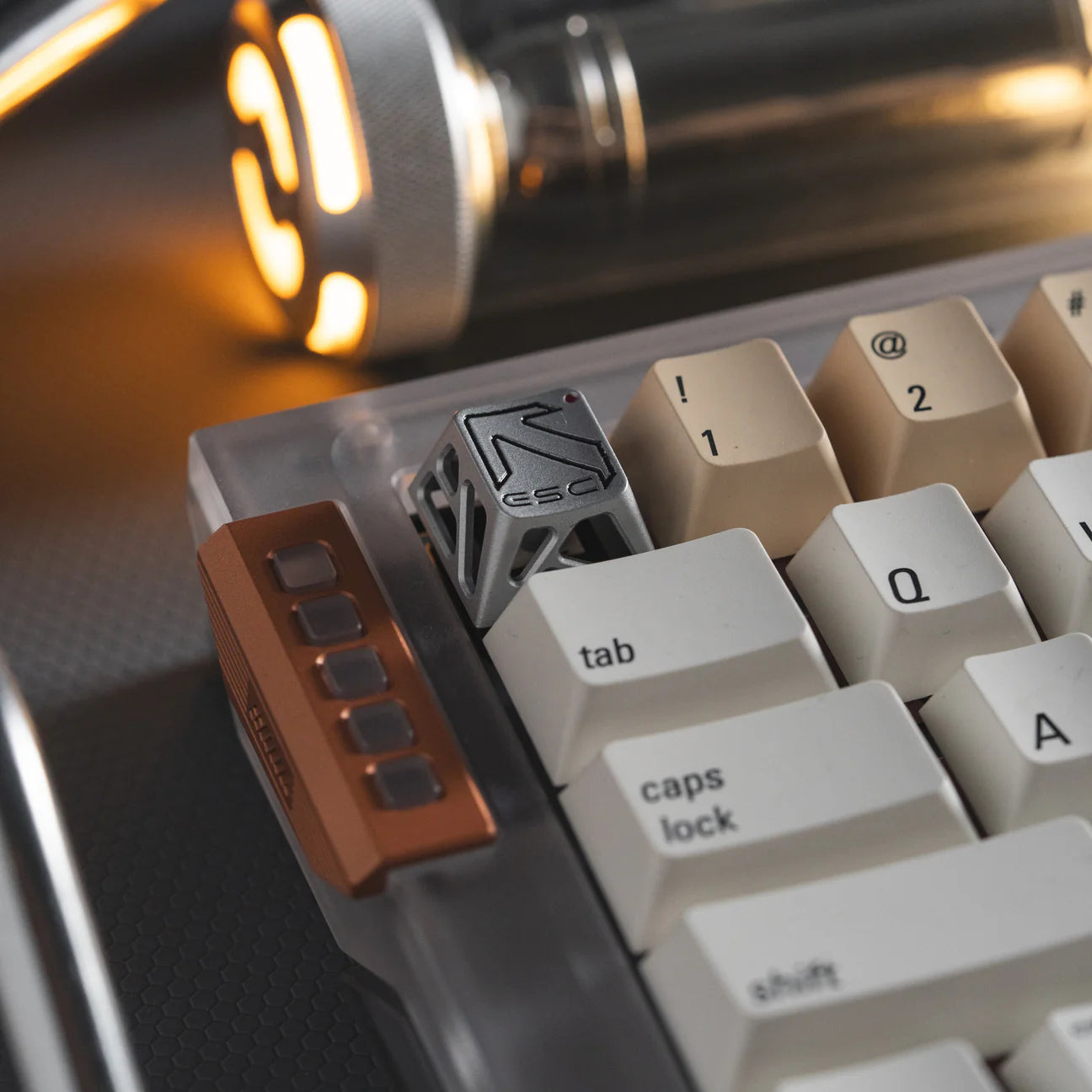 Frontier Metal Hollow Star Artisan Keycap Set