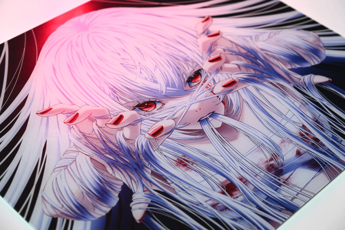 Uncle Panda Crimsnow Glass Mousepad
