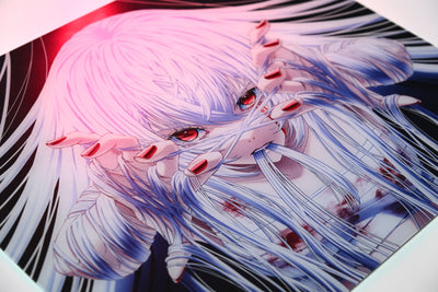 Uncle Panda Crimsnow Glass Mousepad