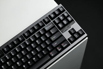 KAP WOB White on Black Keycap Set