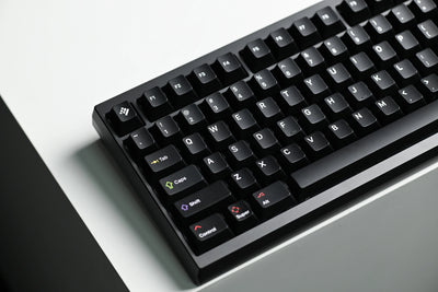 KAP WOB White on Black Keycap Set