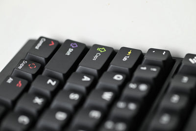 KAP WOB White on Black Keycap Set