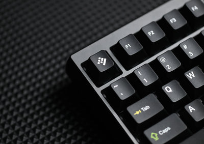 KAP WOB White on Black Keycap Set